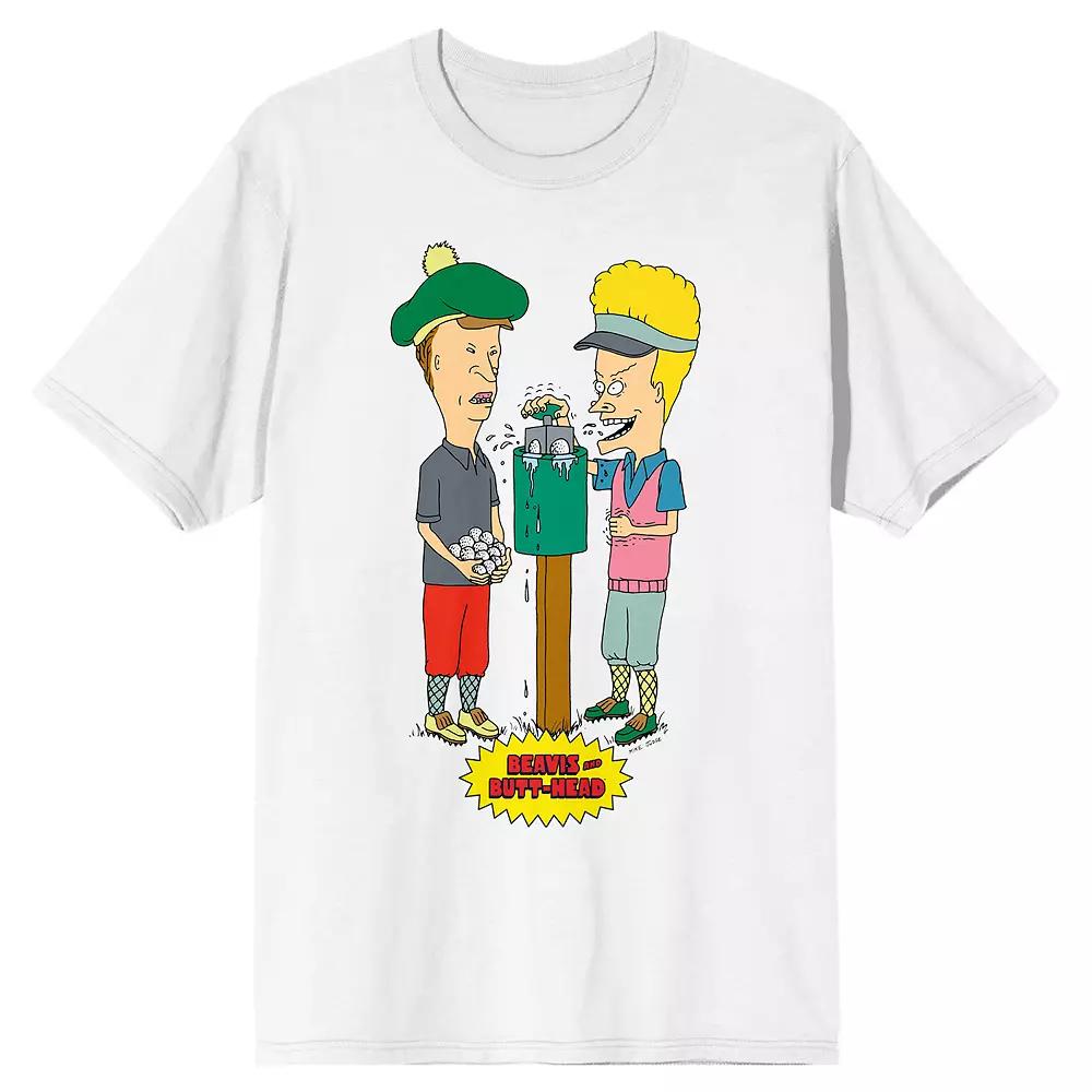 Men's Beavis & Butthead Characters Short Sleeve Graphic Tee,  Product Image