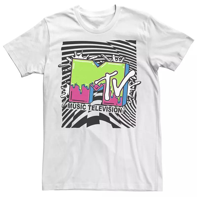 Men's MTV Slime Checkered Splash Logo Tee,  Product Image