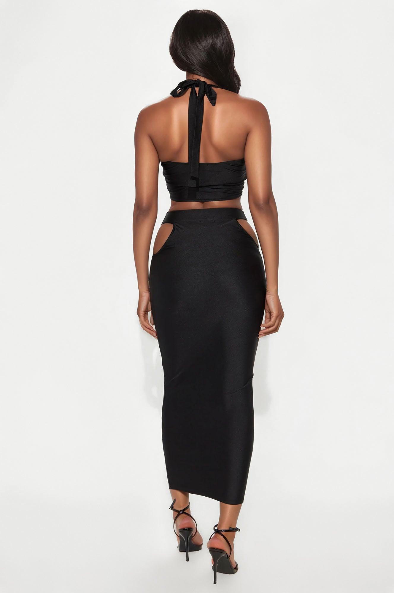 Your Darkest Desires Skirt Set - Black Female Product Image