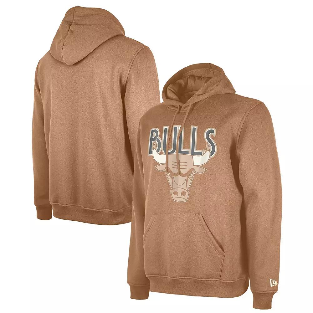 Men's New Era  Tan Chicago Bulls 2024/25 City Edition Pullover Hoodie, Size: Medium, Team Product Image