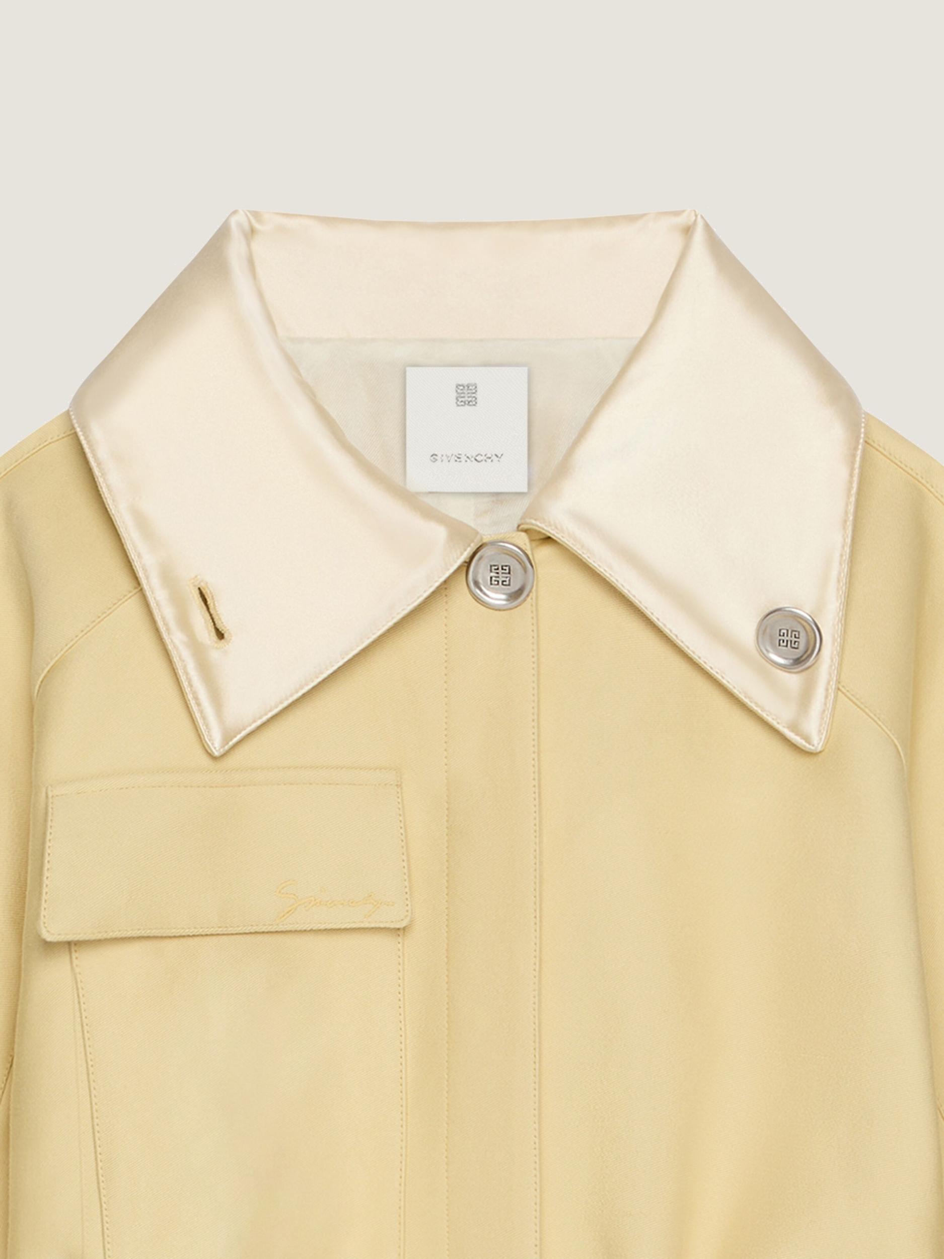 Jacket in cotton with adjustable collar Product Image