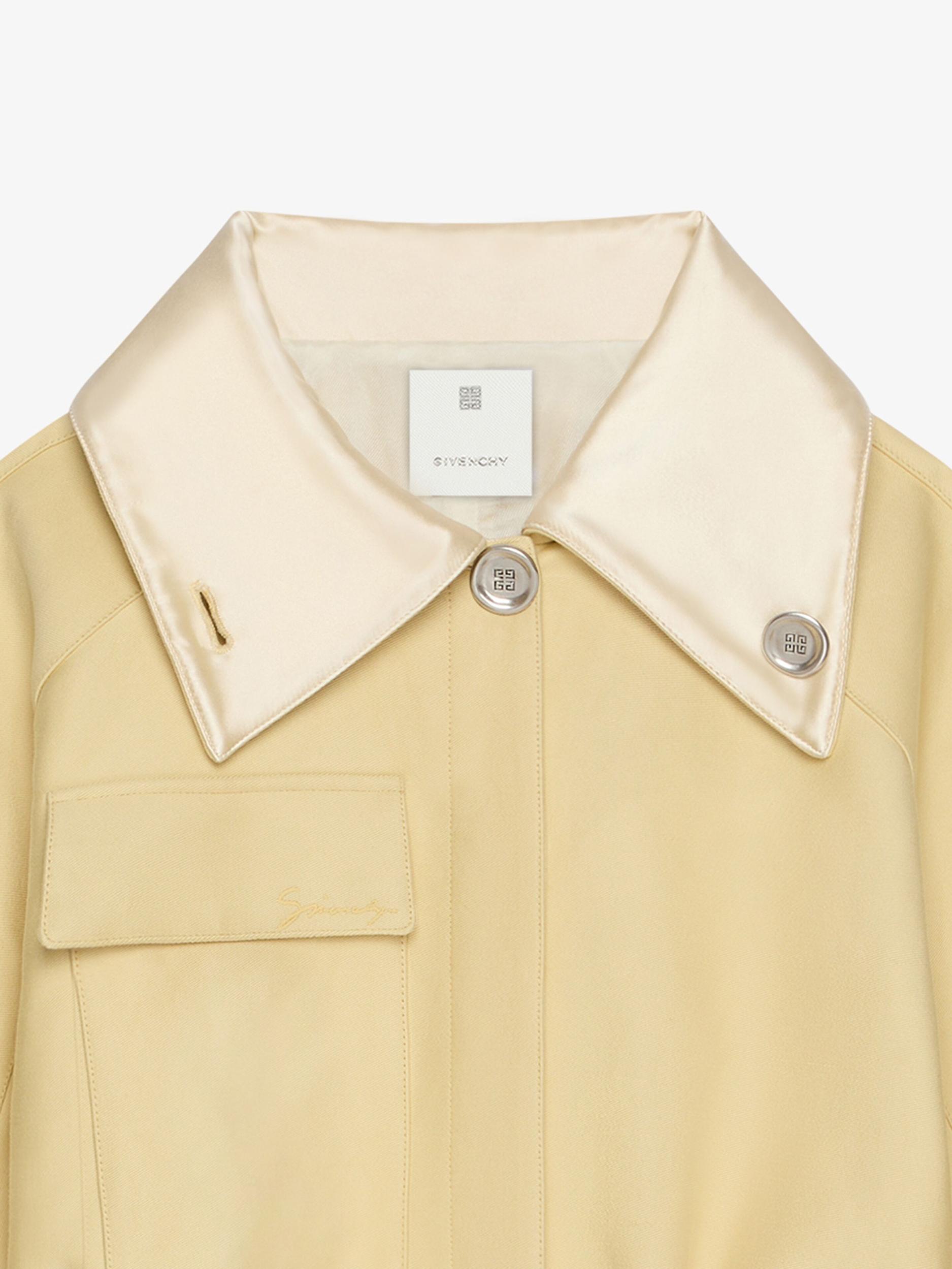 Jacket in cotton with adjustable collar Product Image