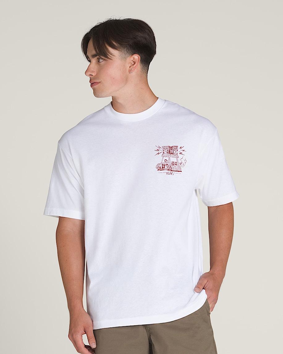 Boom Cart T-Shirt in White| Vans US Product Image