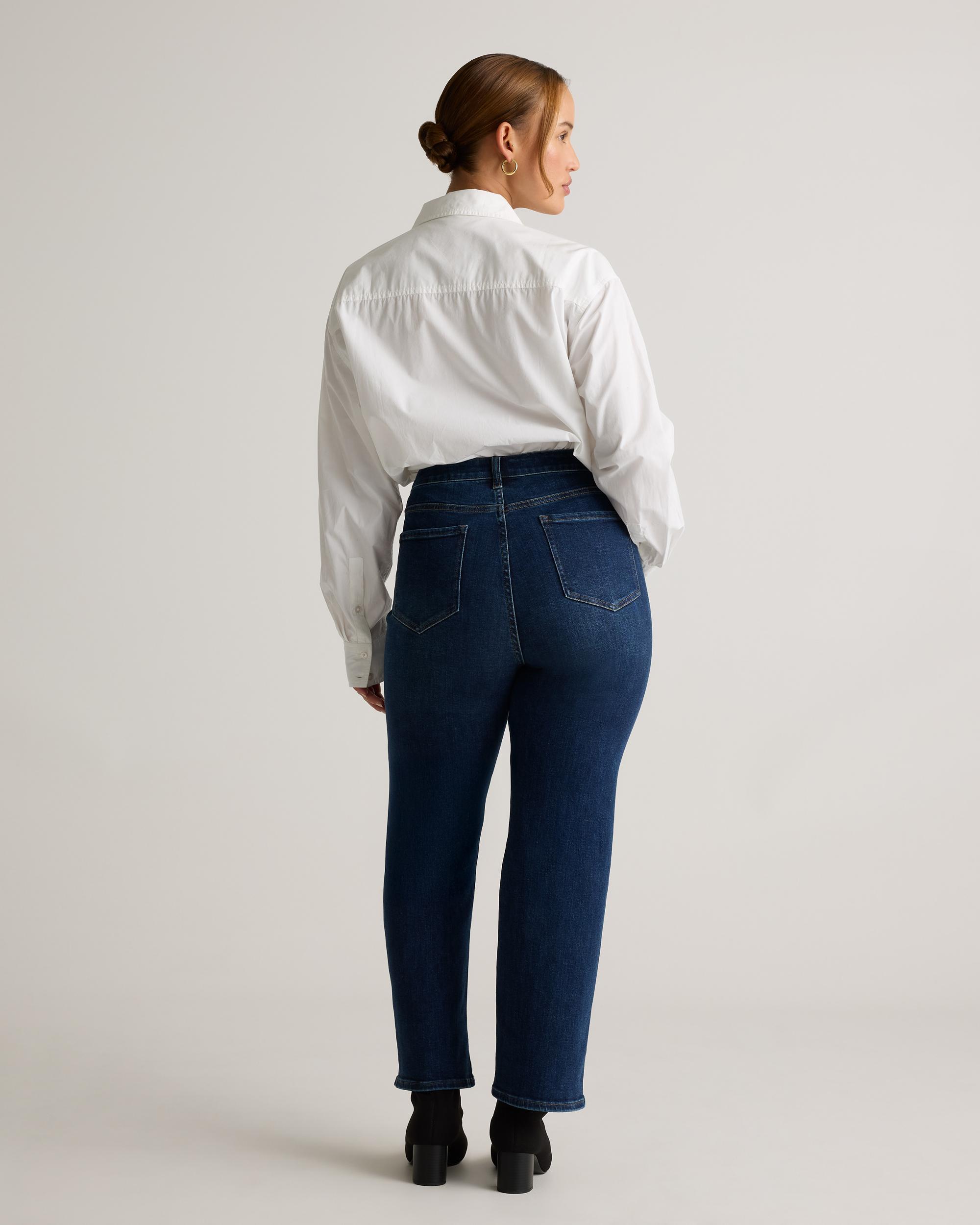 Quince | Women's Bella Stretch Straight Jeans Organic Cotton Product Image