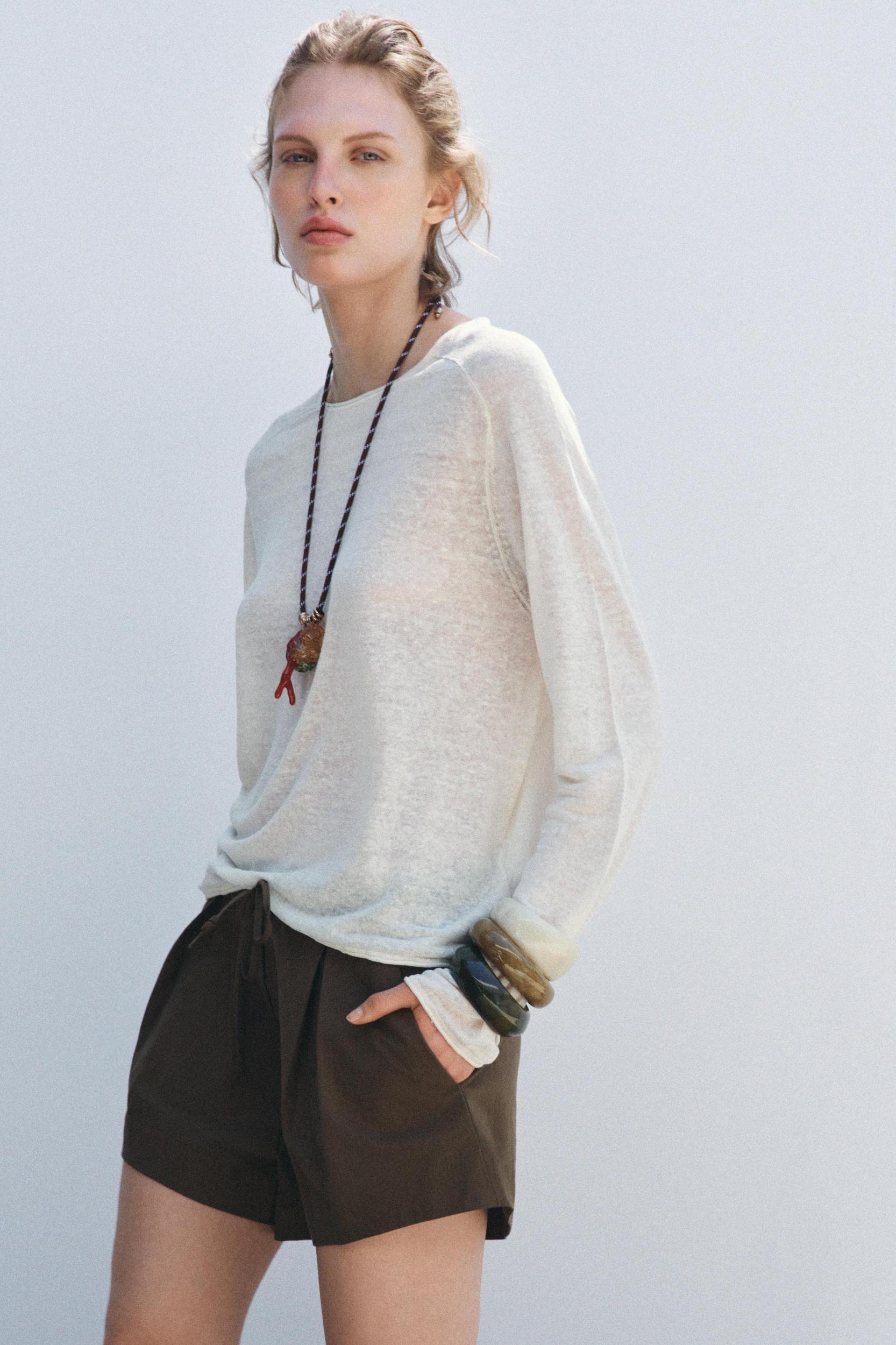 ZW COLLECTION COTTON SHORTS Product Image