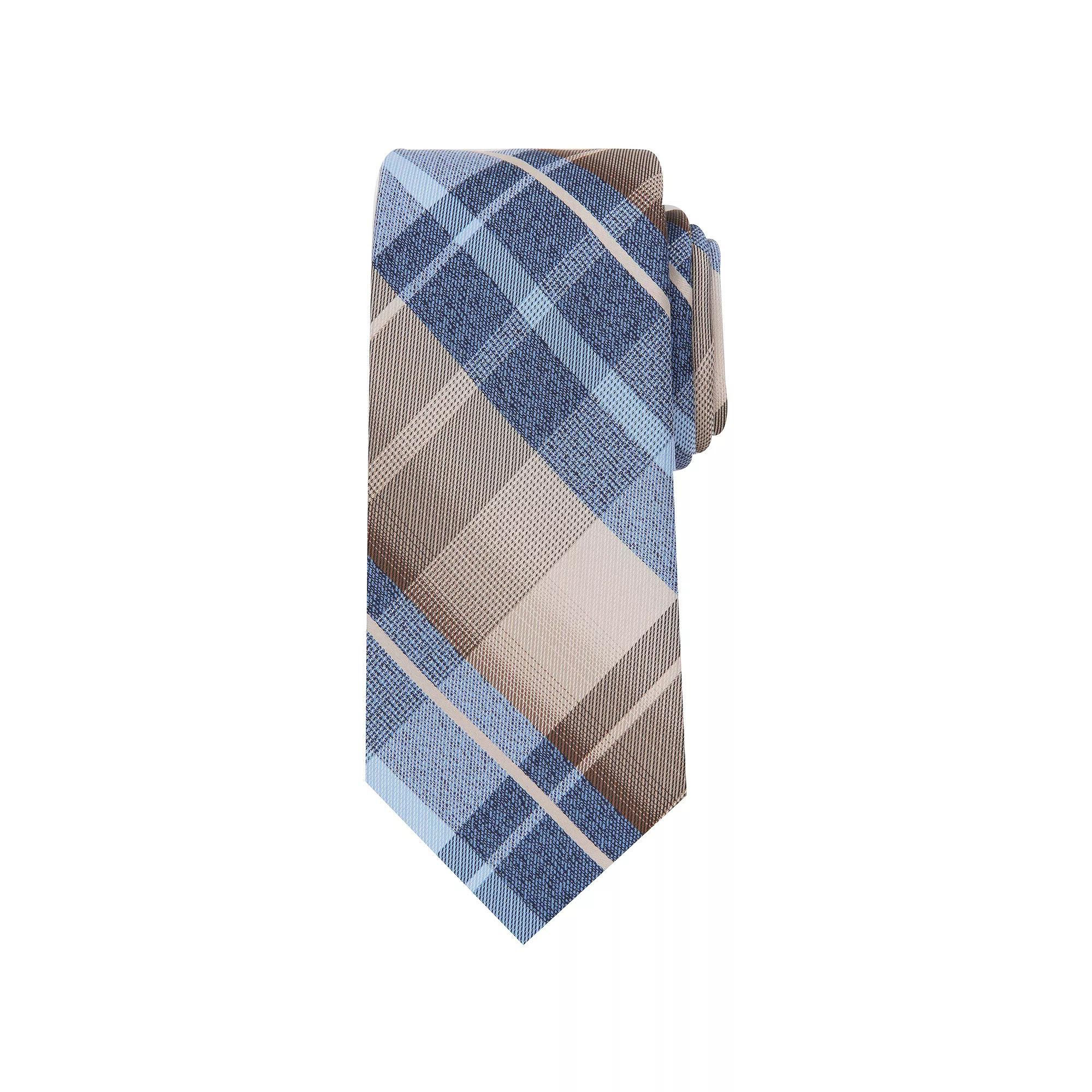 Men's Bespoke Patterned Tie, Brown Adams Product Image