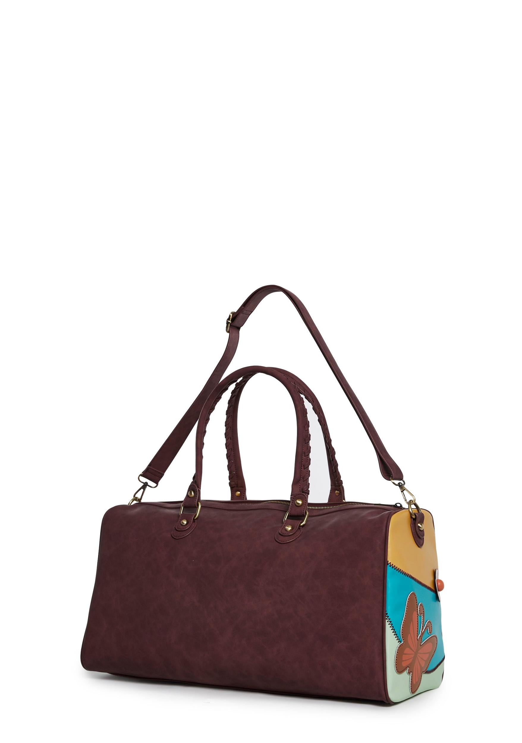 Current Mood Floral Mushroom Weekender Vegan Leather Bag Product Image