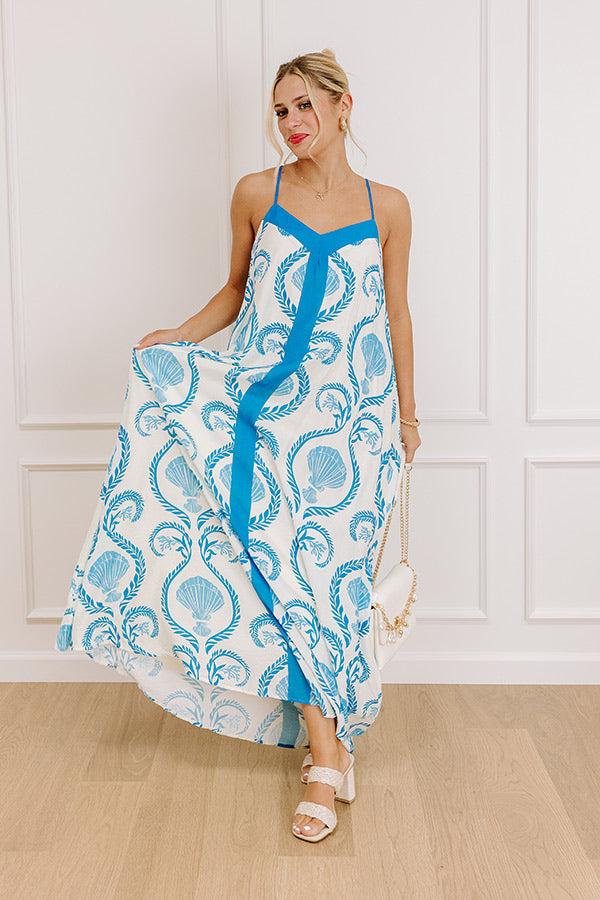 Oceanside Bliss Floral Maxi Dress Product Image