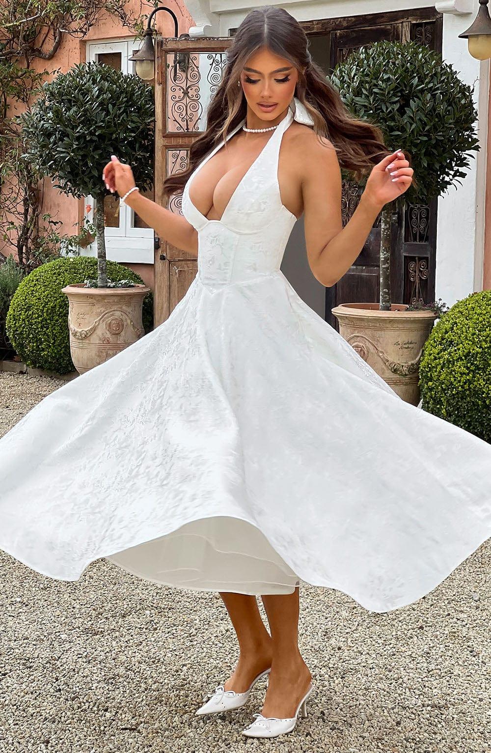 Effie Midi Dress - Ivory Product Image