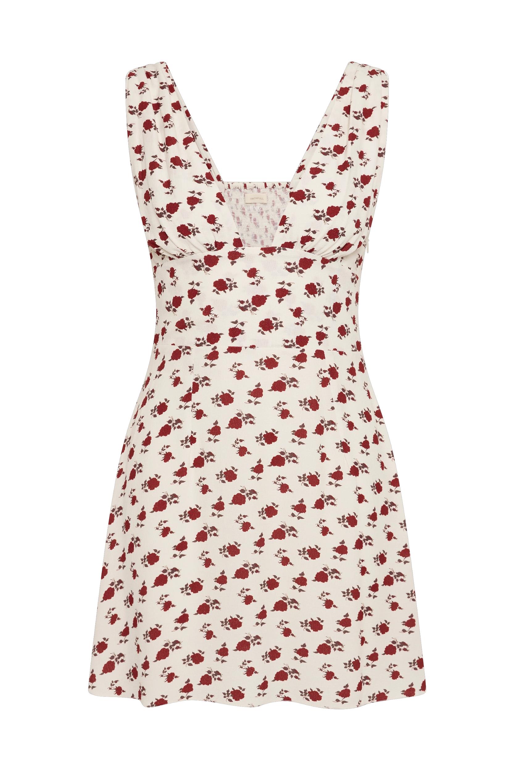 Mela Mini Dress Hazy Rose Deep Red - Final Sale Product Image