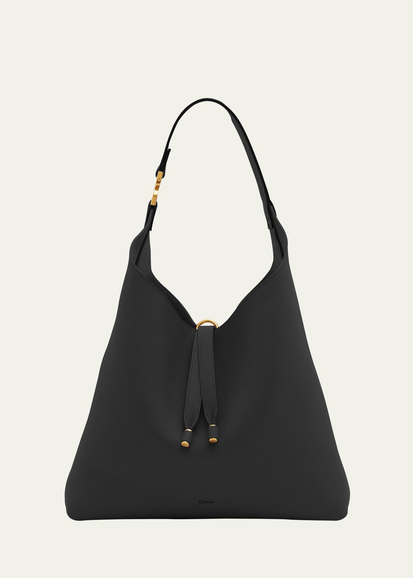 Marcie Hobo Bag in Grained Leather Product Image