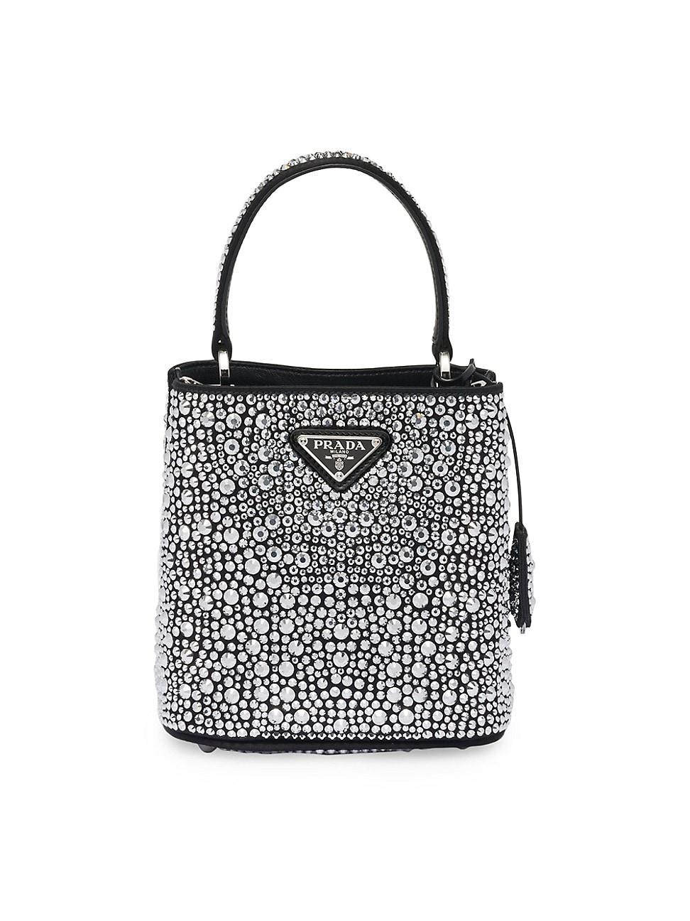 Womens Panier Satin Bag with Crystals Product Image