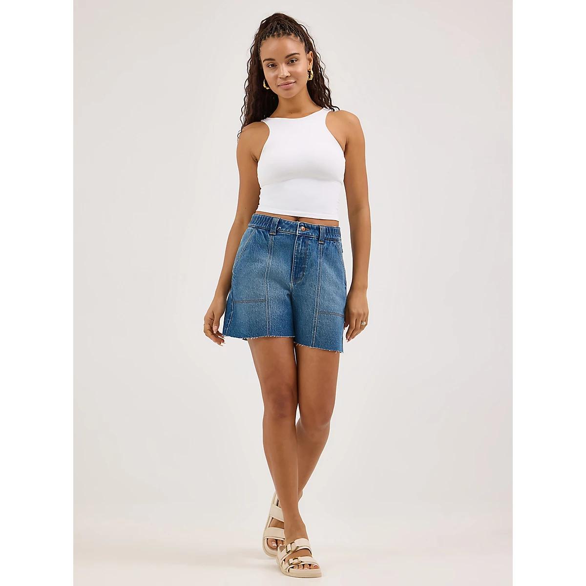 Women's High Rise Carpenter Short | Women's SHORTS & SKIRTS | Wrangler® Product Image