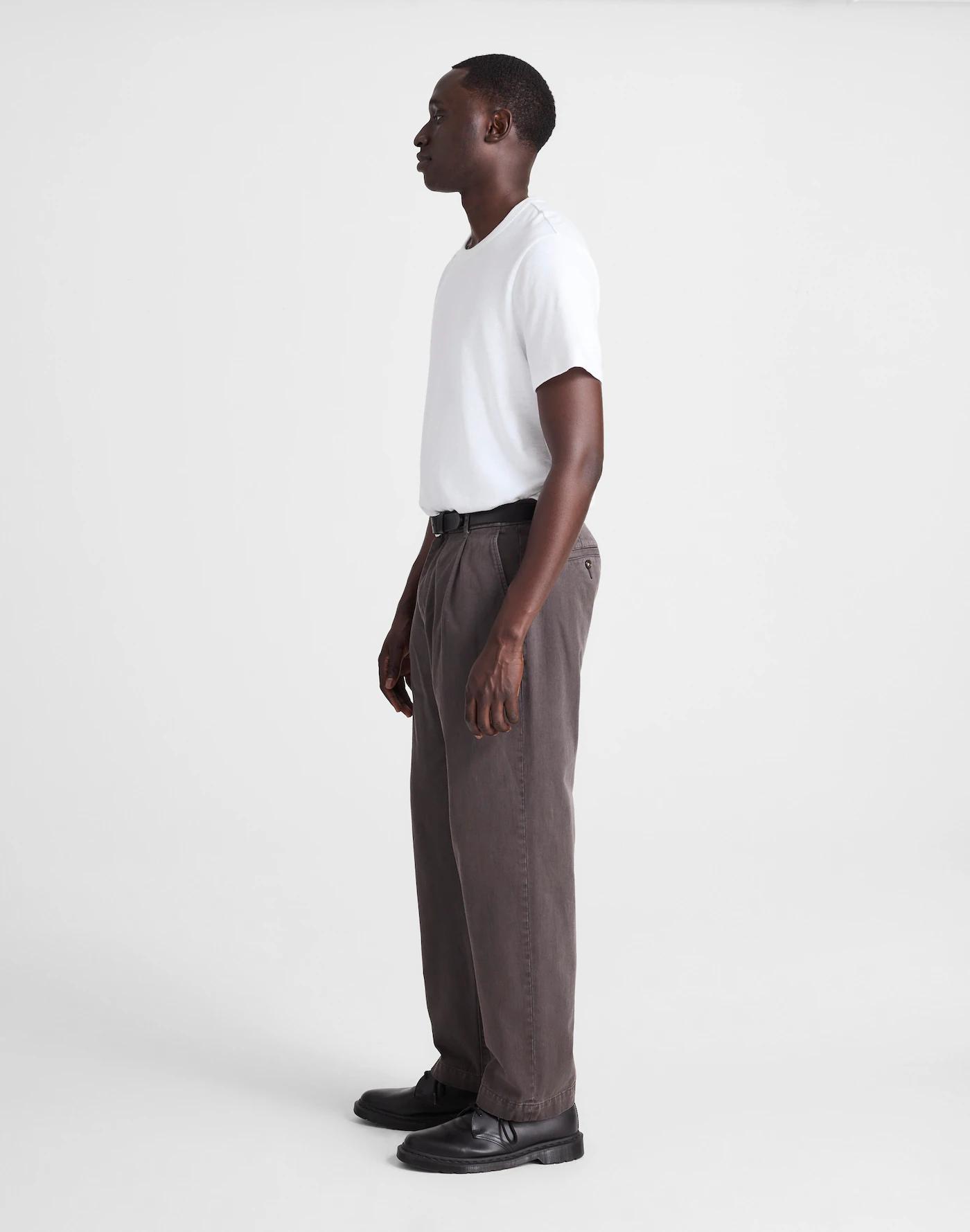 Pleated Twill Trousers Product Image