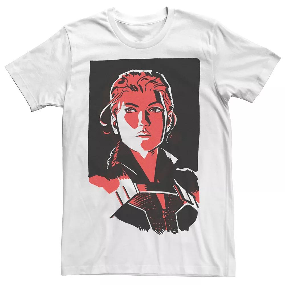 Men's Marvel Black Widow Red Hue Portrait Tee,  Product Image