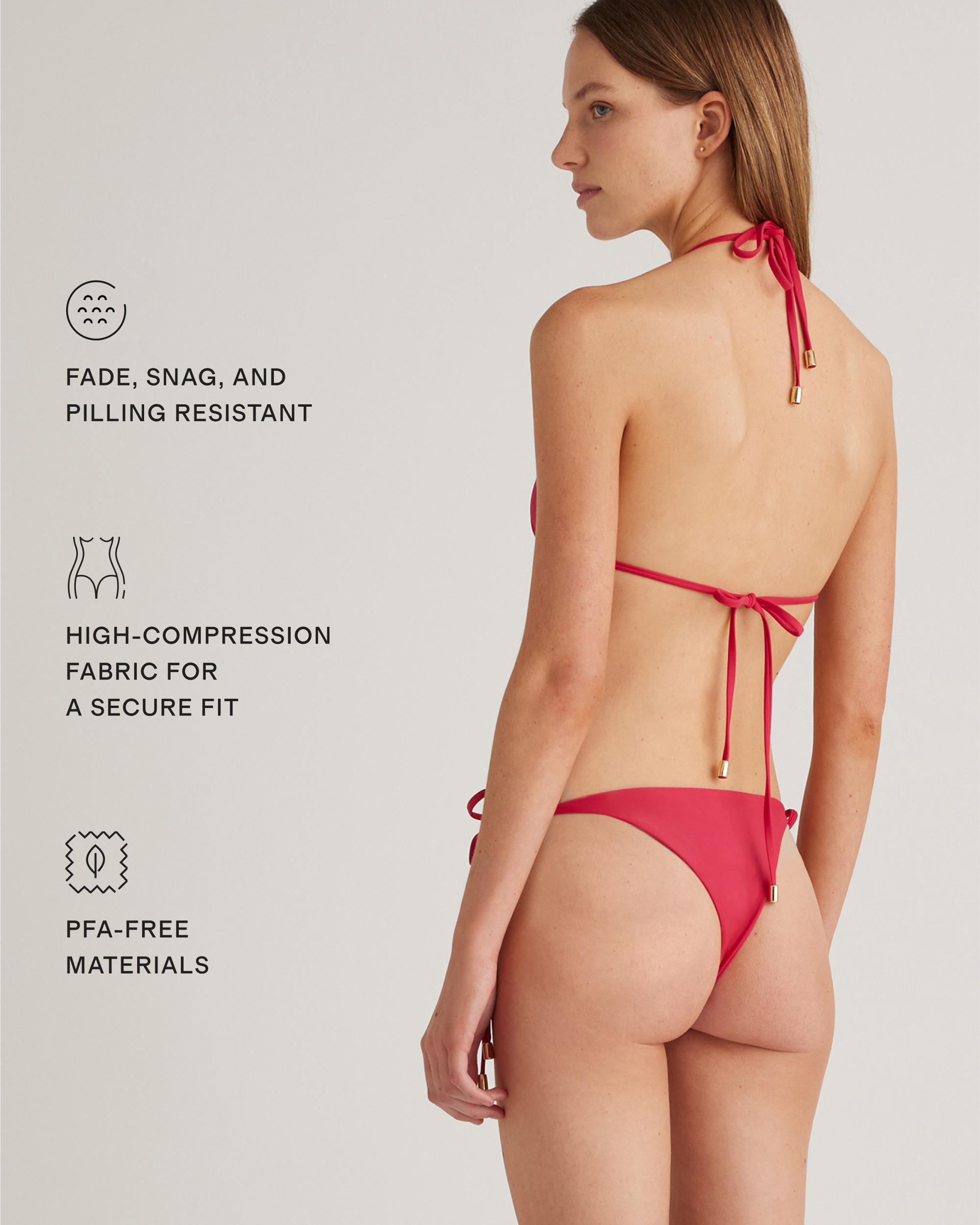 Quince | Women's Italian Adjustable Side-Tie Bikini Bottom 78% Recycled Polyamide, 22% Spandex Product Image