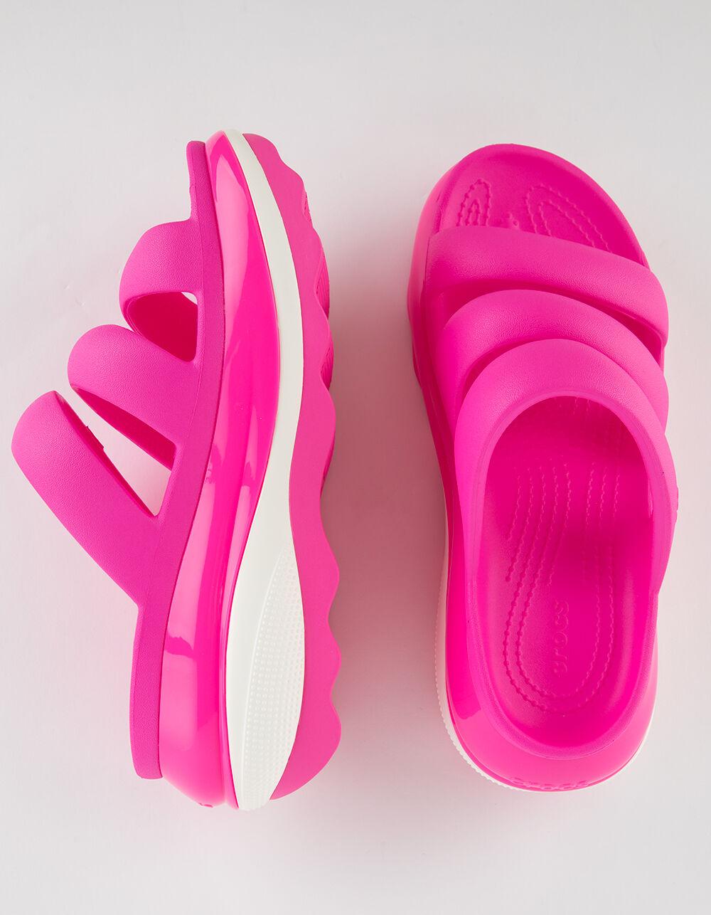 CROCS Mega Crush Triple Strap Womens Platform Sandals - PINK Product Image