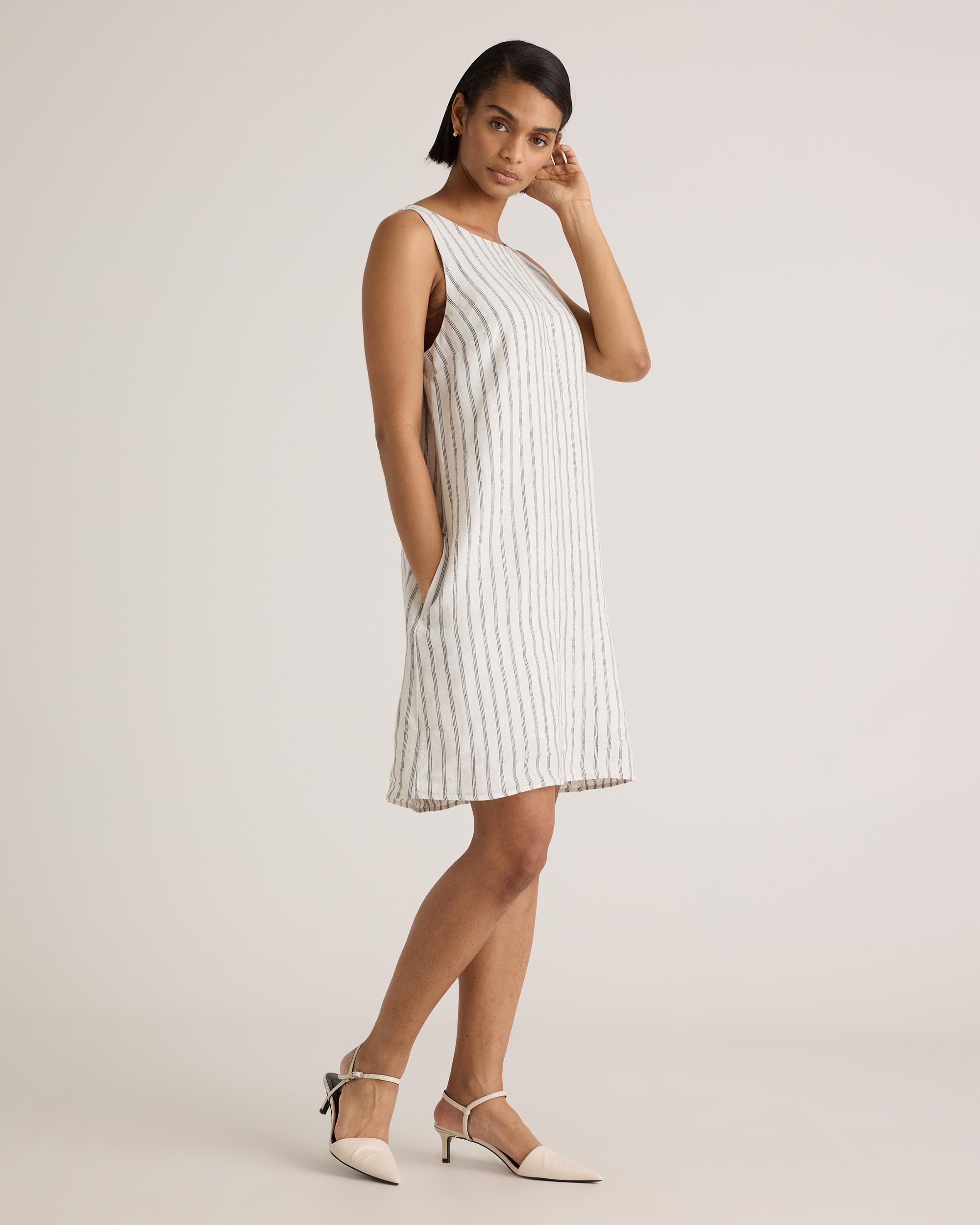 Quince | Women's 100% European Linen Tank Top Mini Dress Size XS Product Image