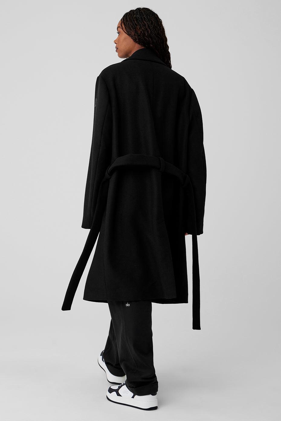 Wool Gameday Overcoat - Black Female Product Image