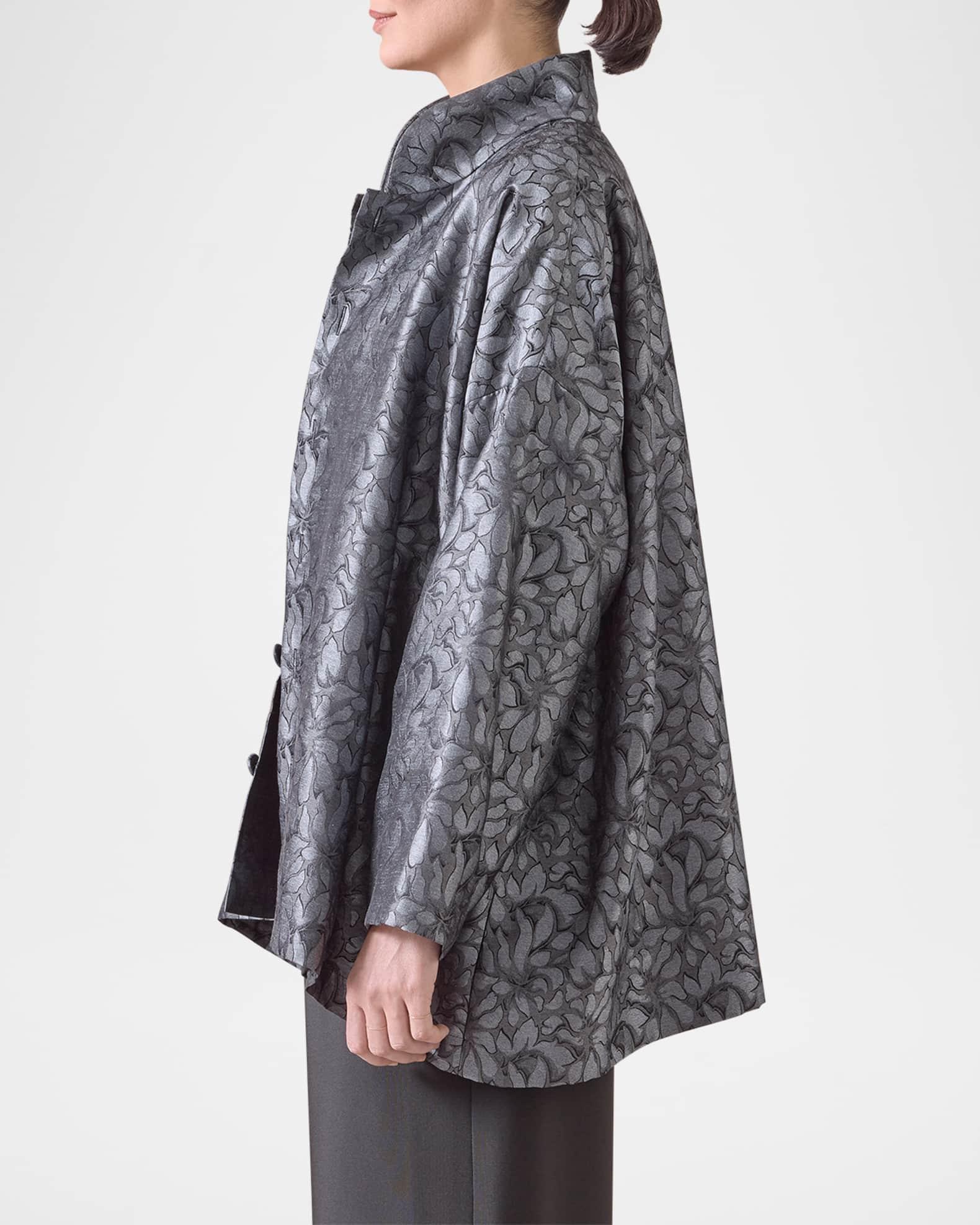 Wide A-Line Jacket With Chinese Collar (Long Length) Product Image