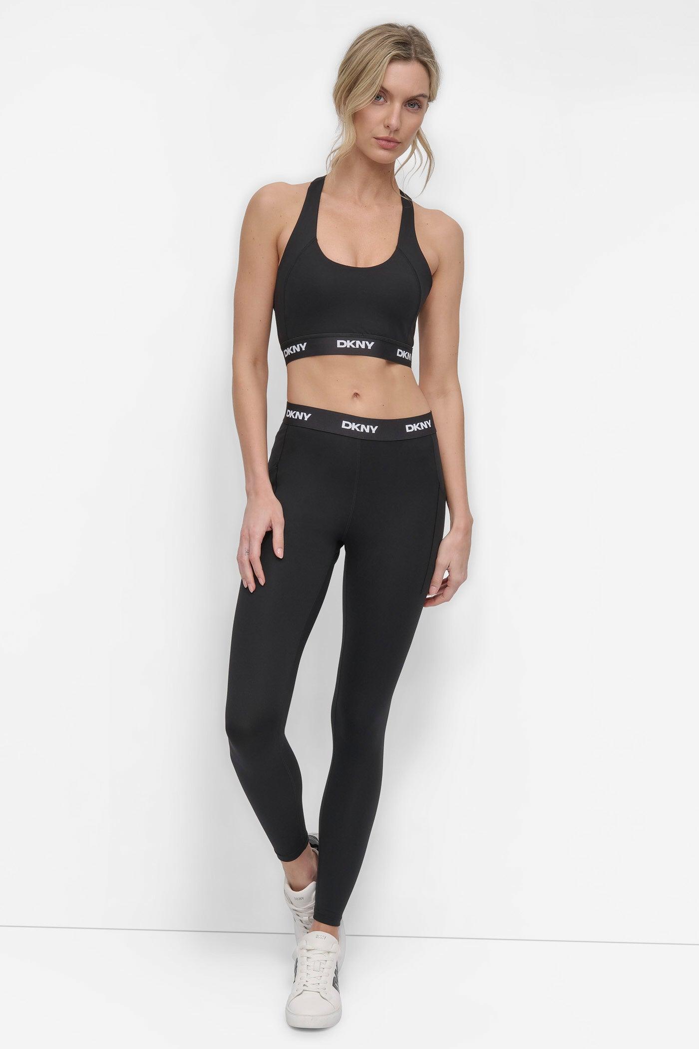 MID-RISE LOGO WAIST COMPRESSION LEGGING Product Image