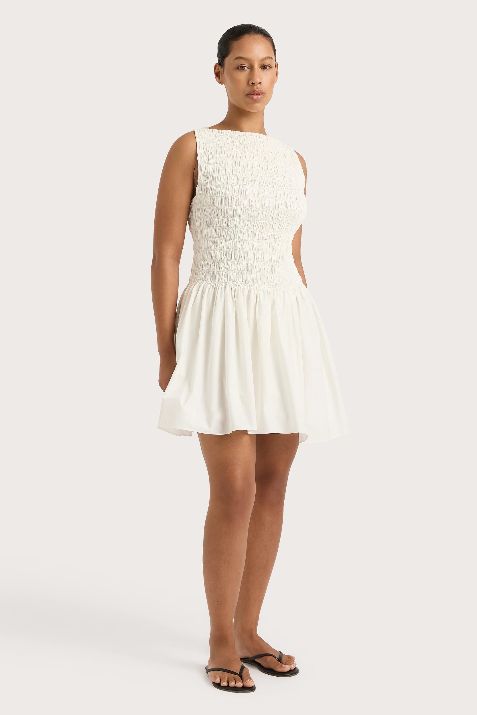 Noa Mini Dress White - Final Sale Product Image