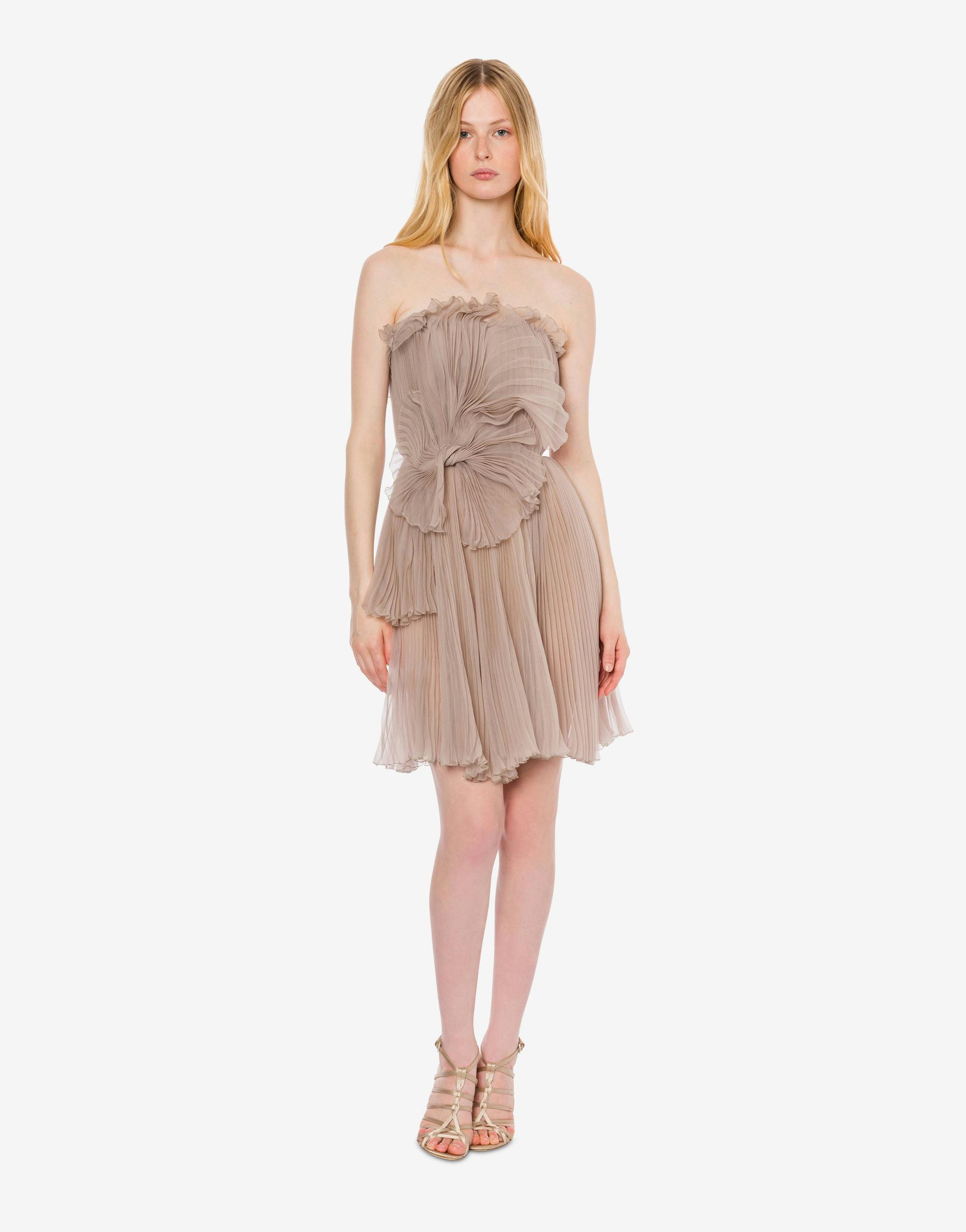 Short organic chiffon dress Product Image