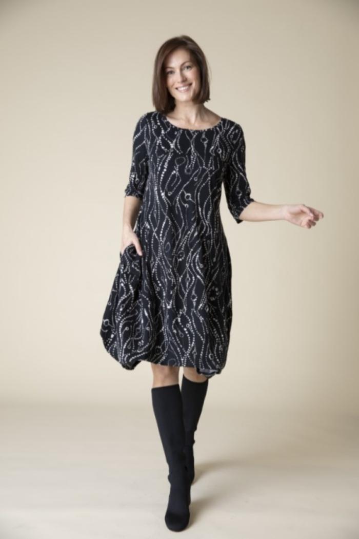 Hankerchief Hem Knit Dress Product Image
