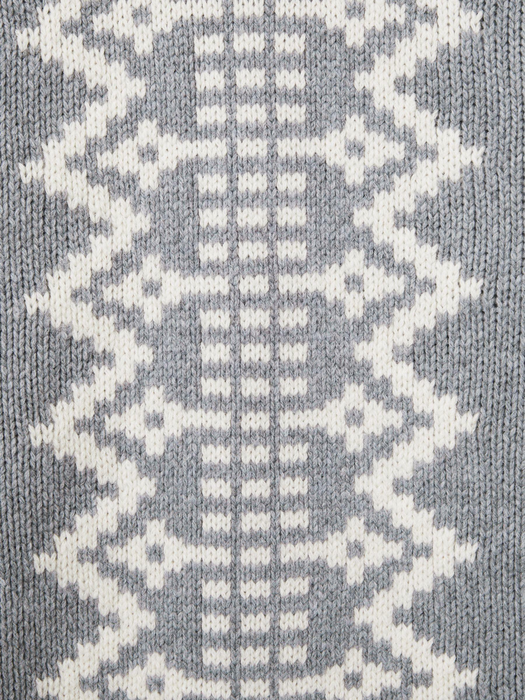 Wool-Blend Roll-Neck Jumper in Grey Product Image
