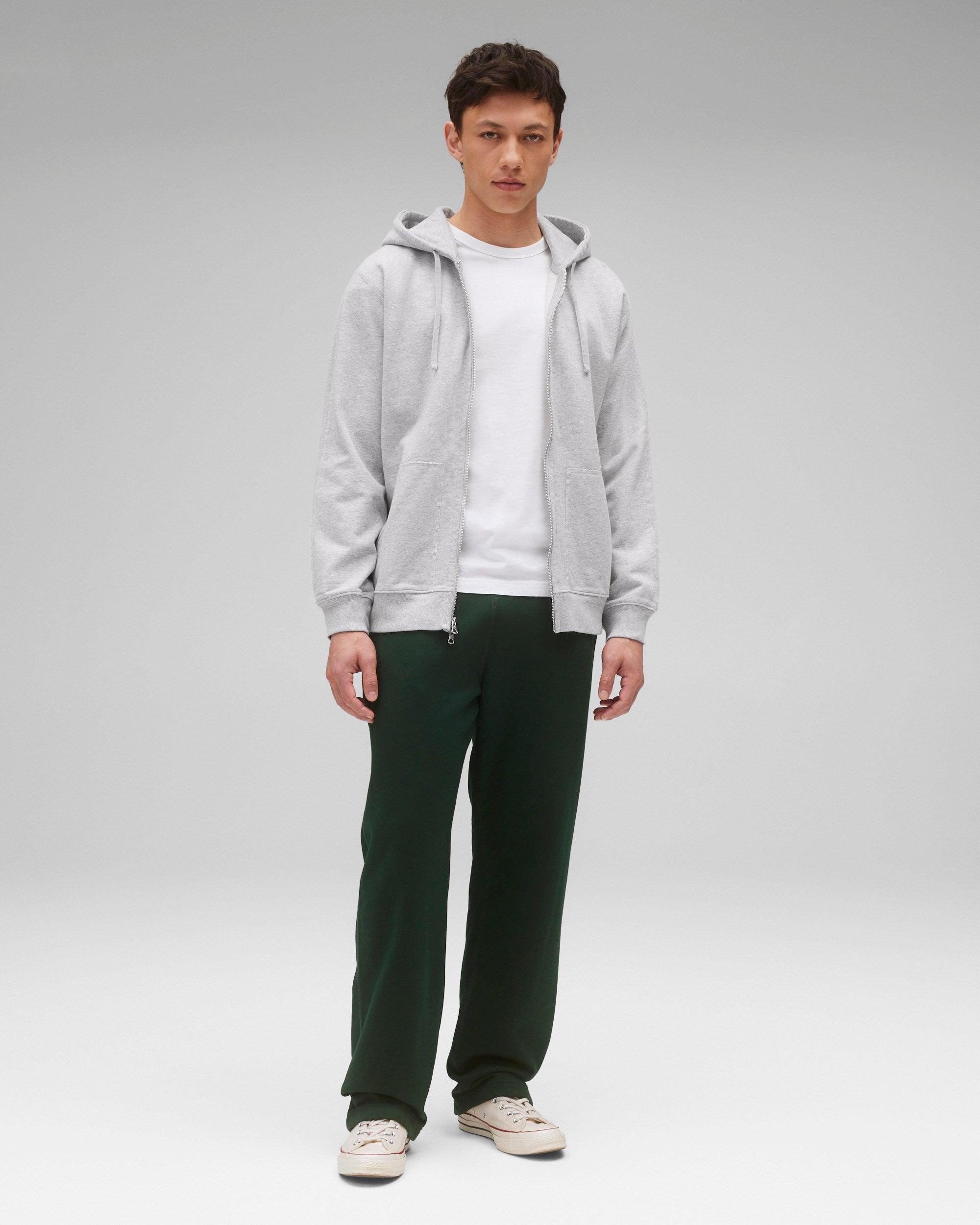 Midweight Terry Classic Full Zip Hoodie - Vault Male Product Image