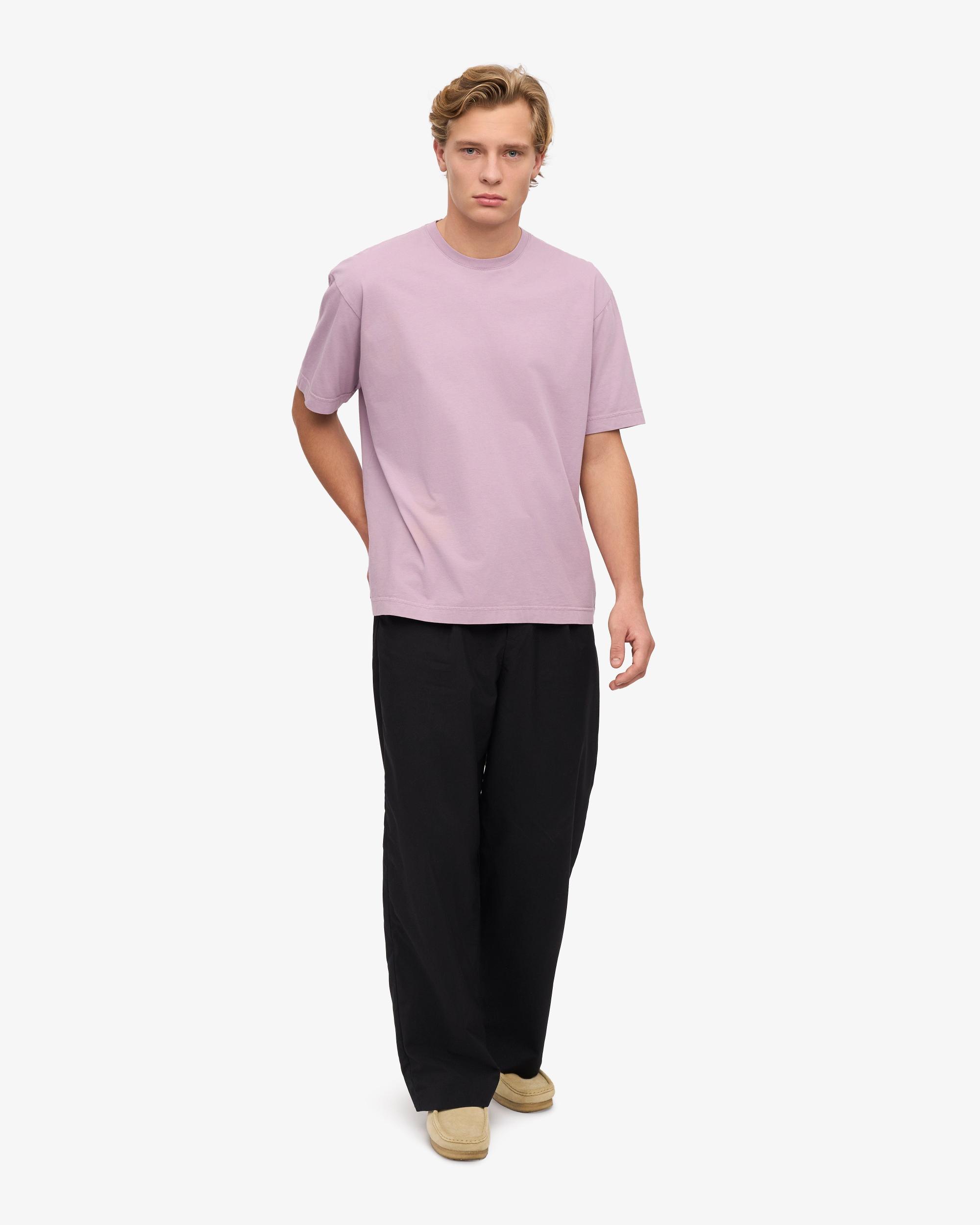Oversized Organic T-Shirt - Soft Lavender Product Image