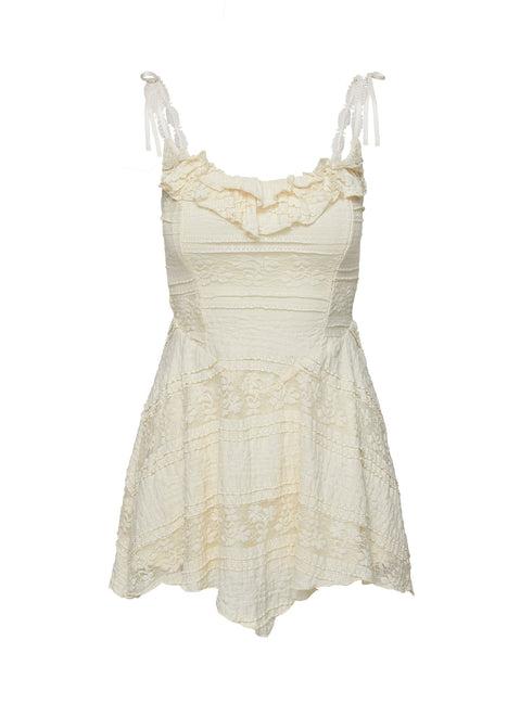 Dwyer Mini Dress Cream Product Image