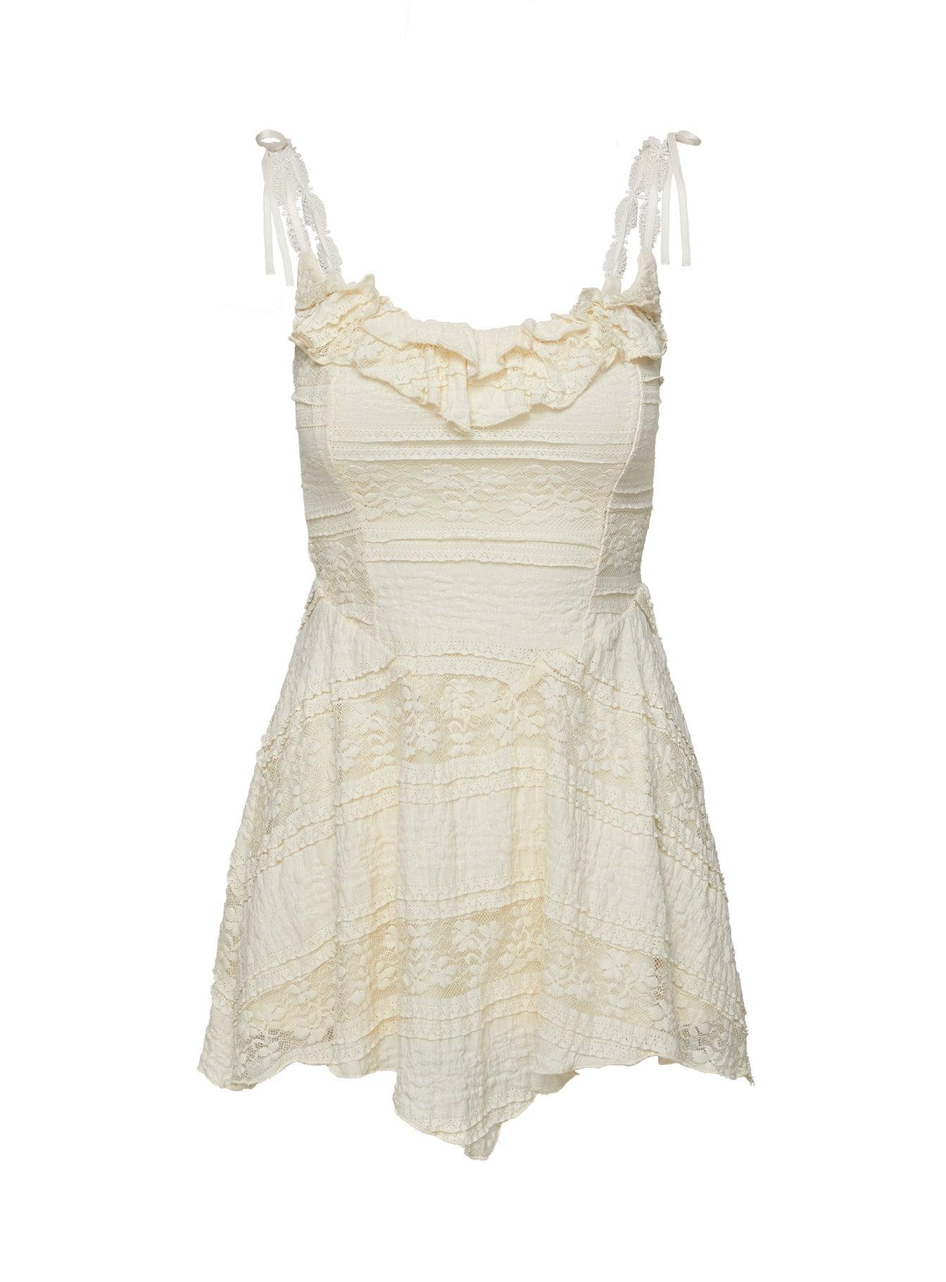 Dwyer Mini Dress Cream Product Image