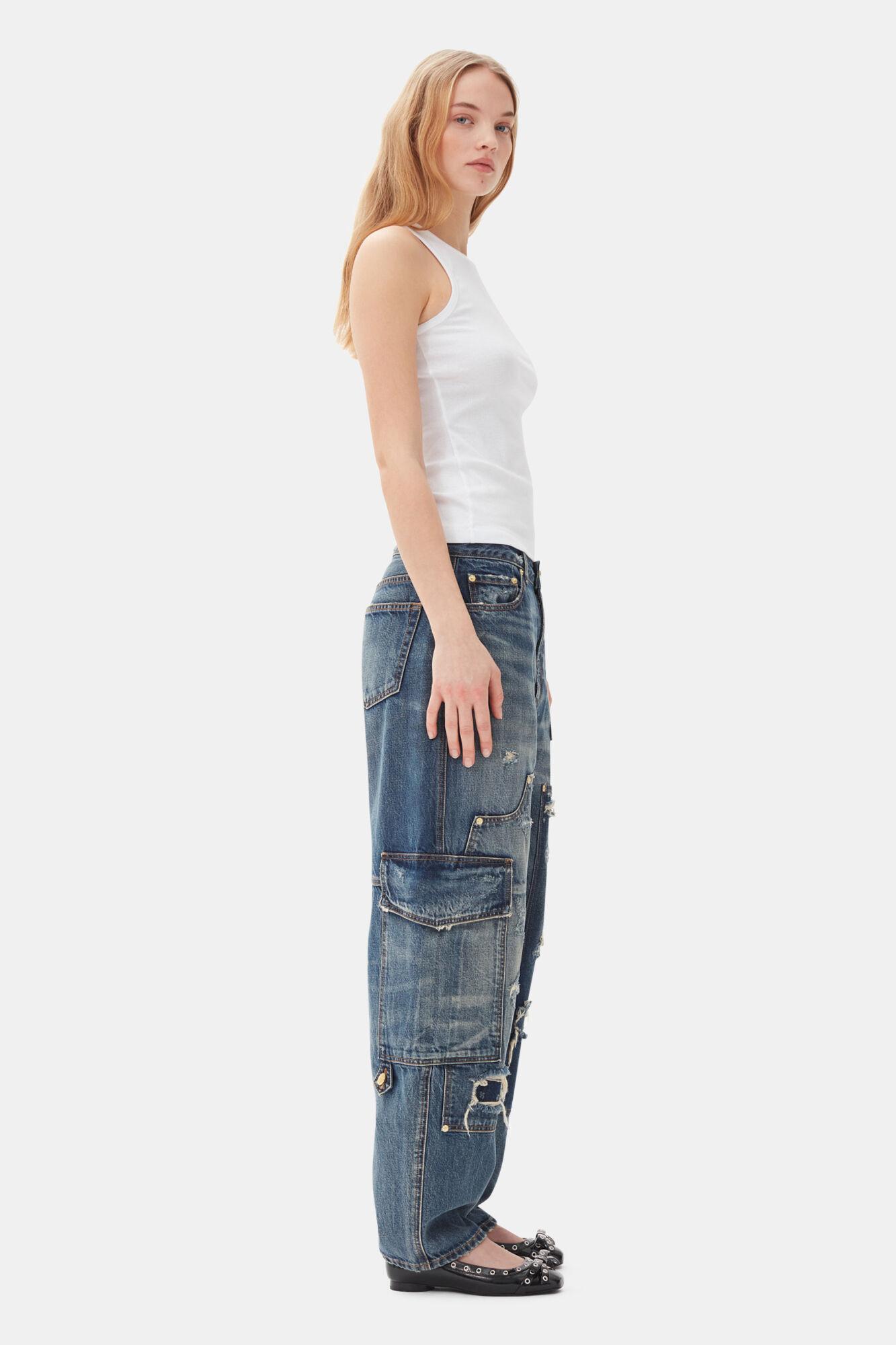 Dark Blue Carpenter Jeans Product Image