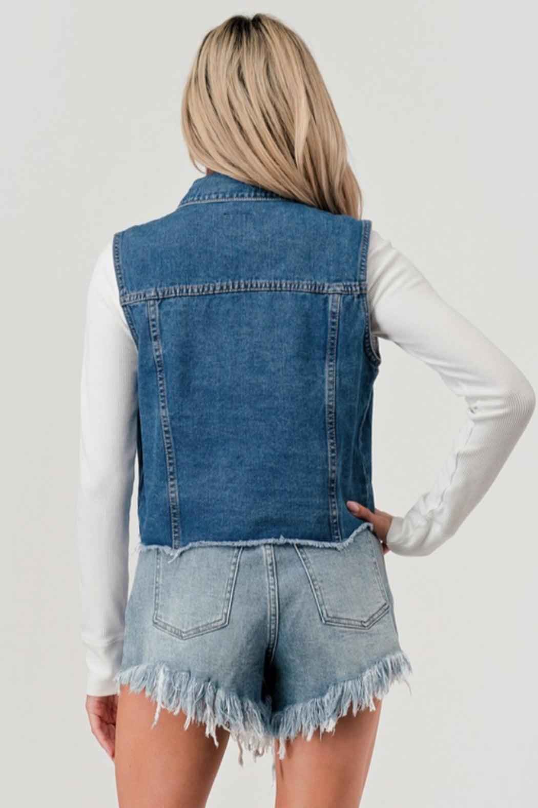 Denim Vest Product Image