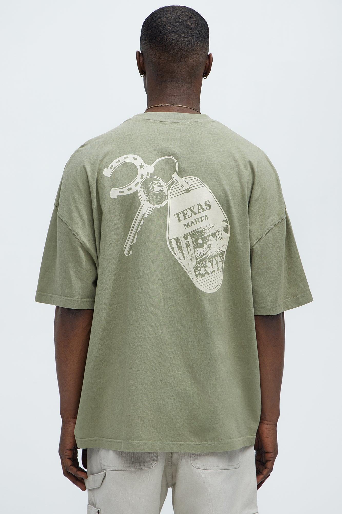 High Desert USA Oversized Short Sleeve Tee - Olive Product Image