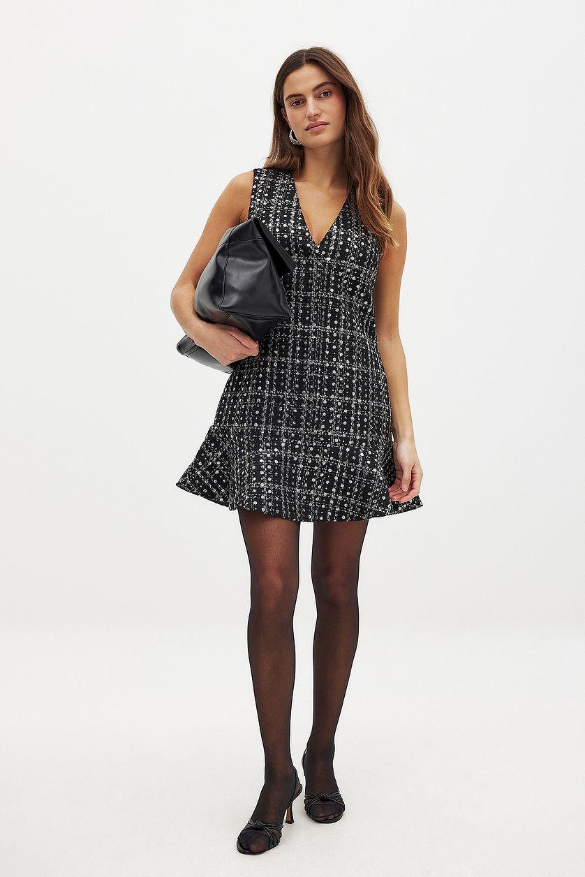 Tweed Sequin Mini Dress Product Image