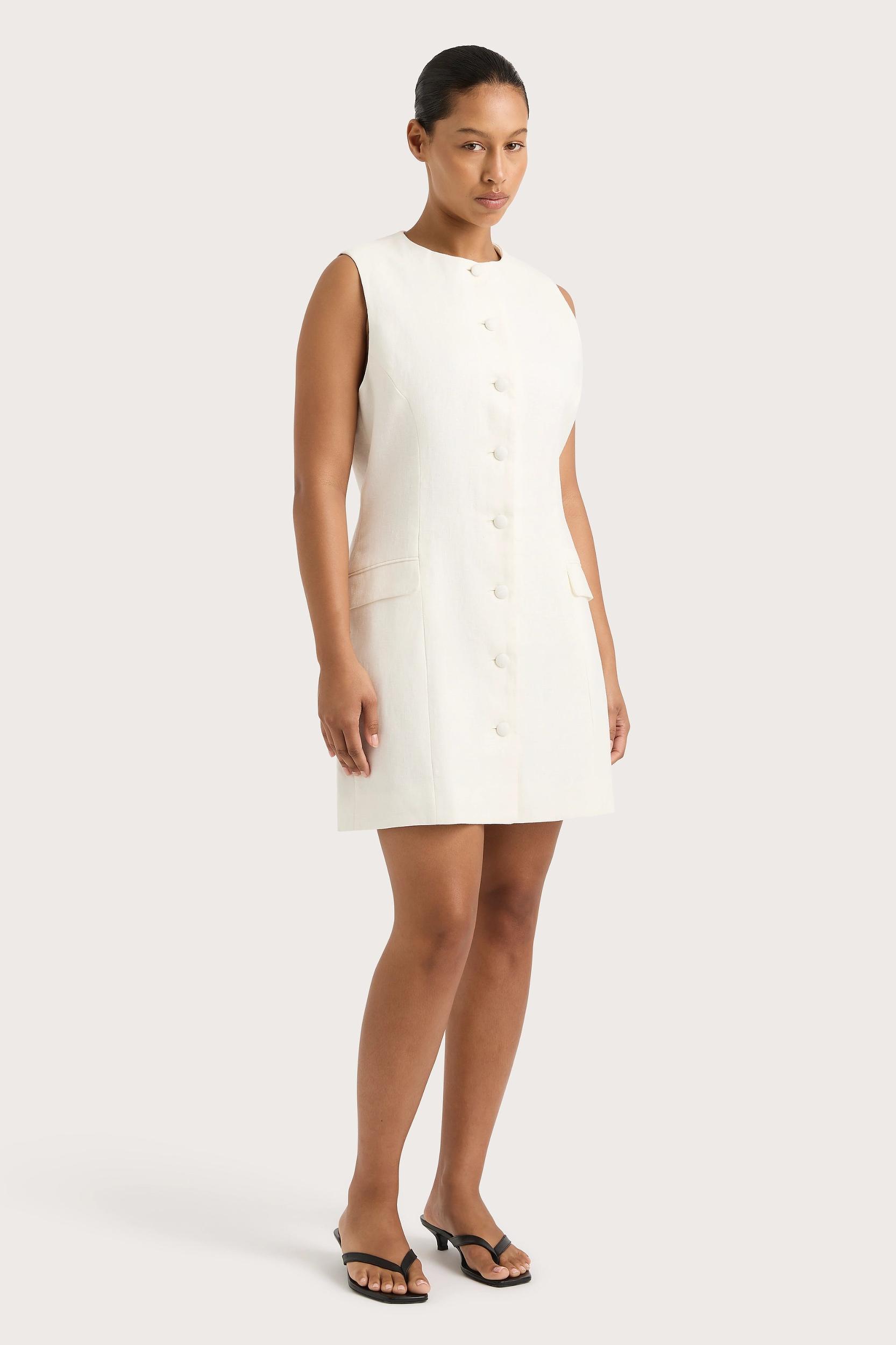 Jane Mini Dress White - Final Sale Product Image