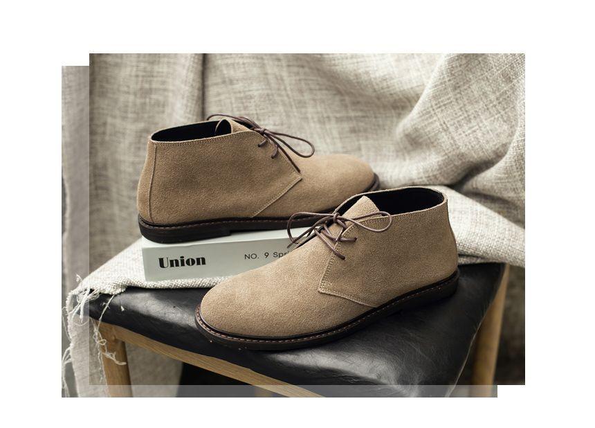Plain Lace-Up Desert Shoes Product Image