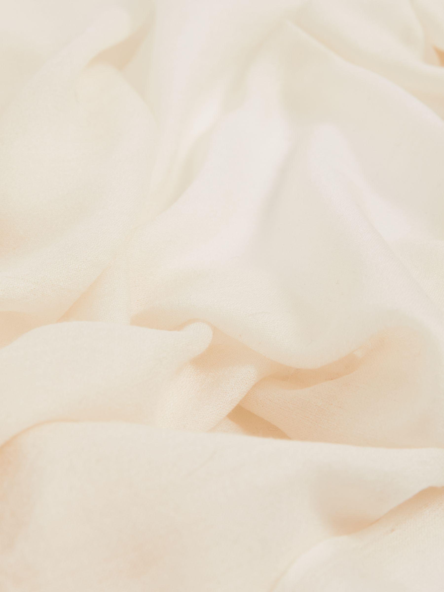 Wool-Cashmere Lightweight Scarf in Off White Product Image