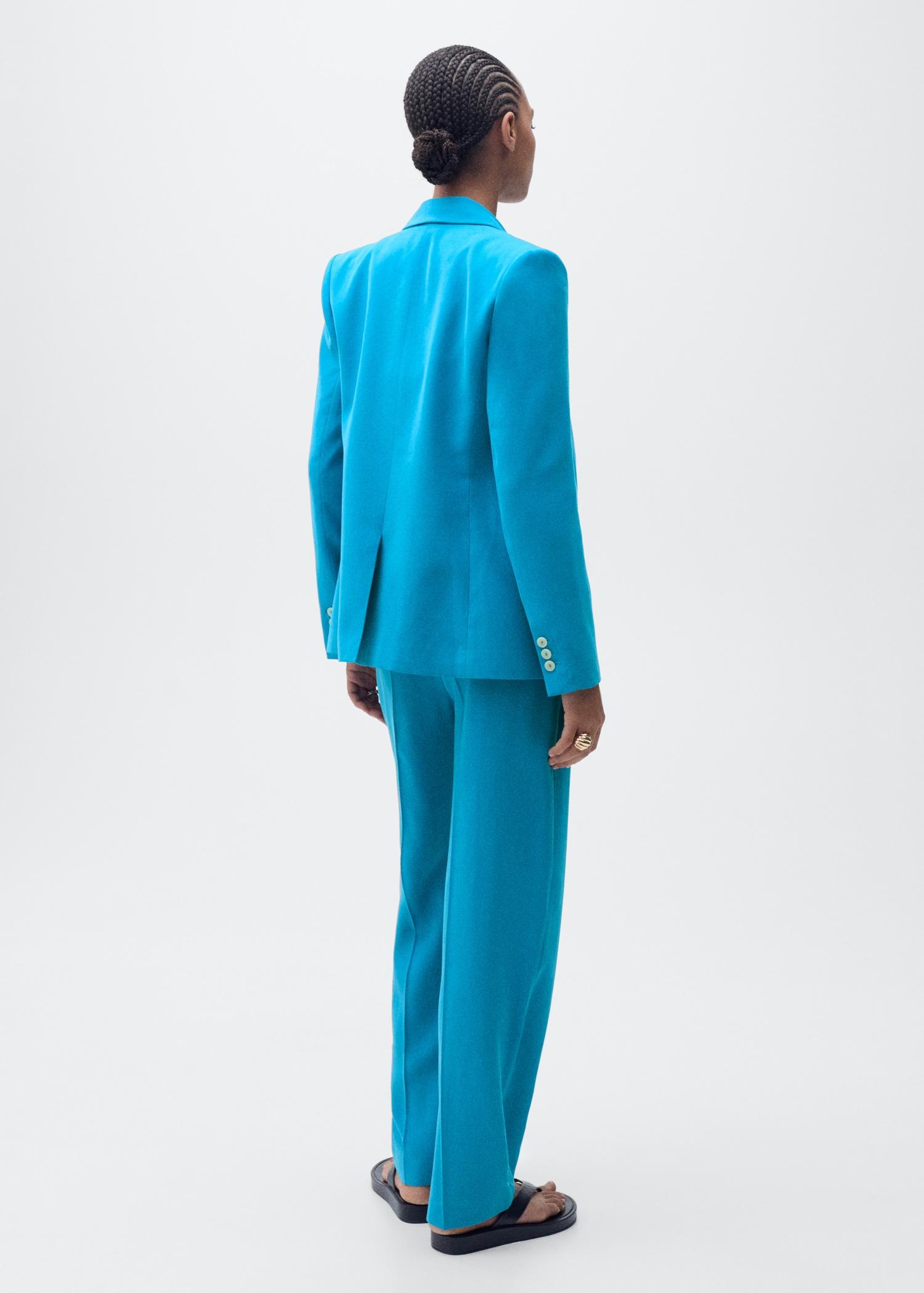 Straight-fit suit jacket - Women | MANGO USA Product Image