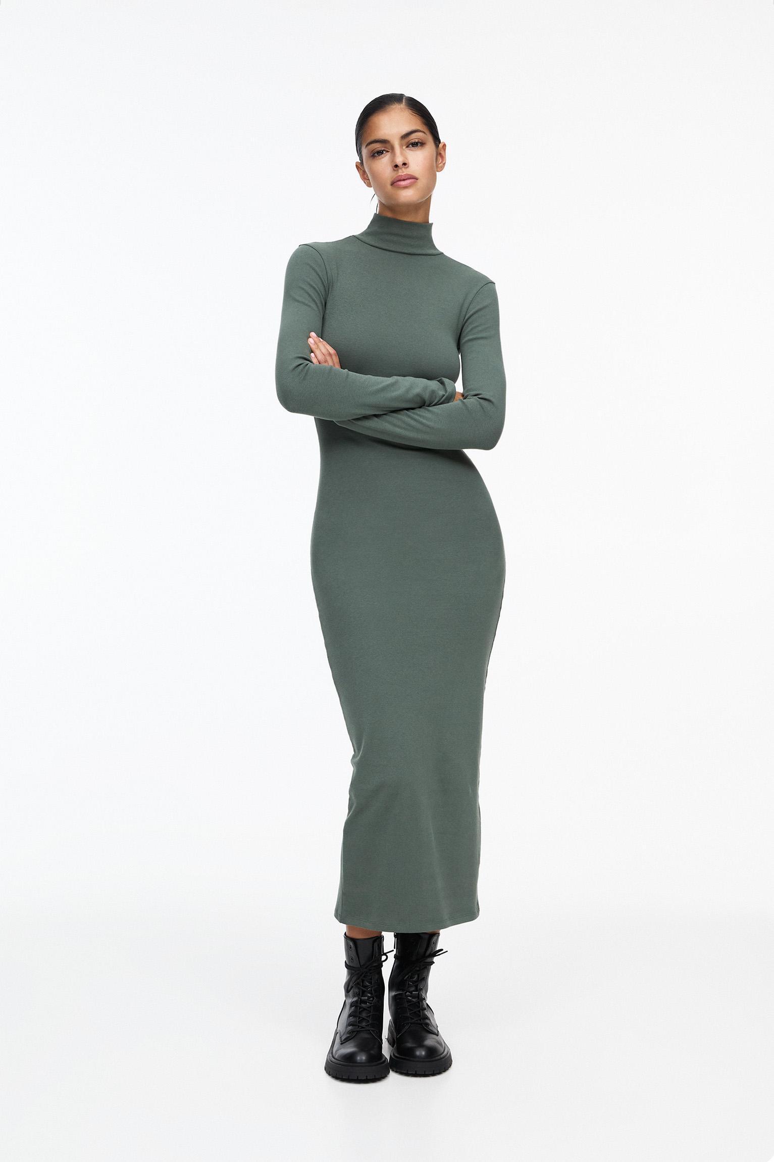 Mock neck midi dress Product Image