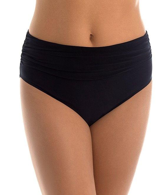 Magicsuit Solid Jersey Brief Shirred Swim Bottom Product Image