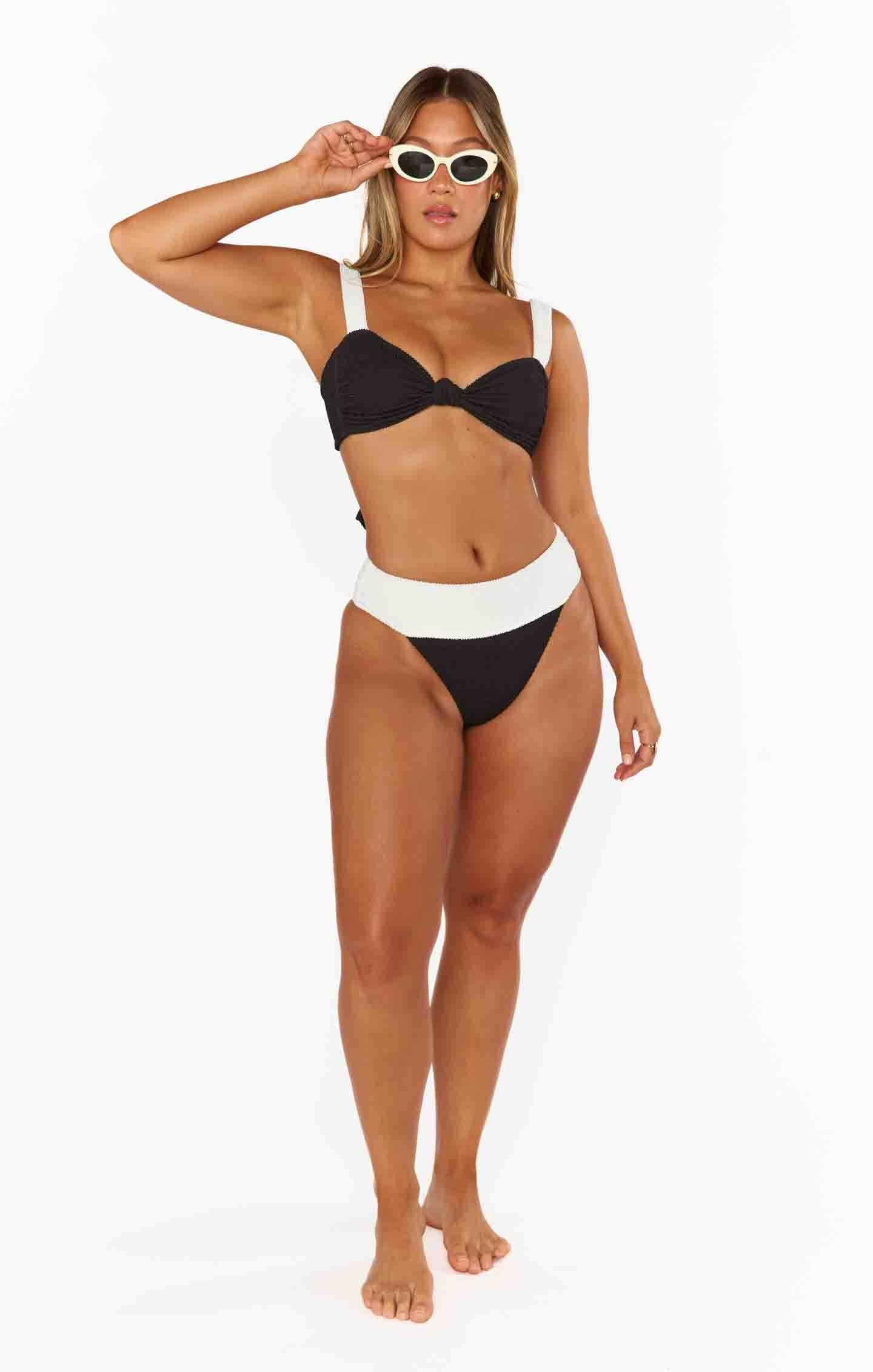 Aruba Top ~ Domino Colorblock Scrunch Product Image