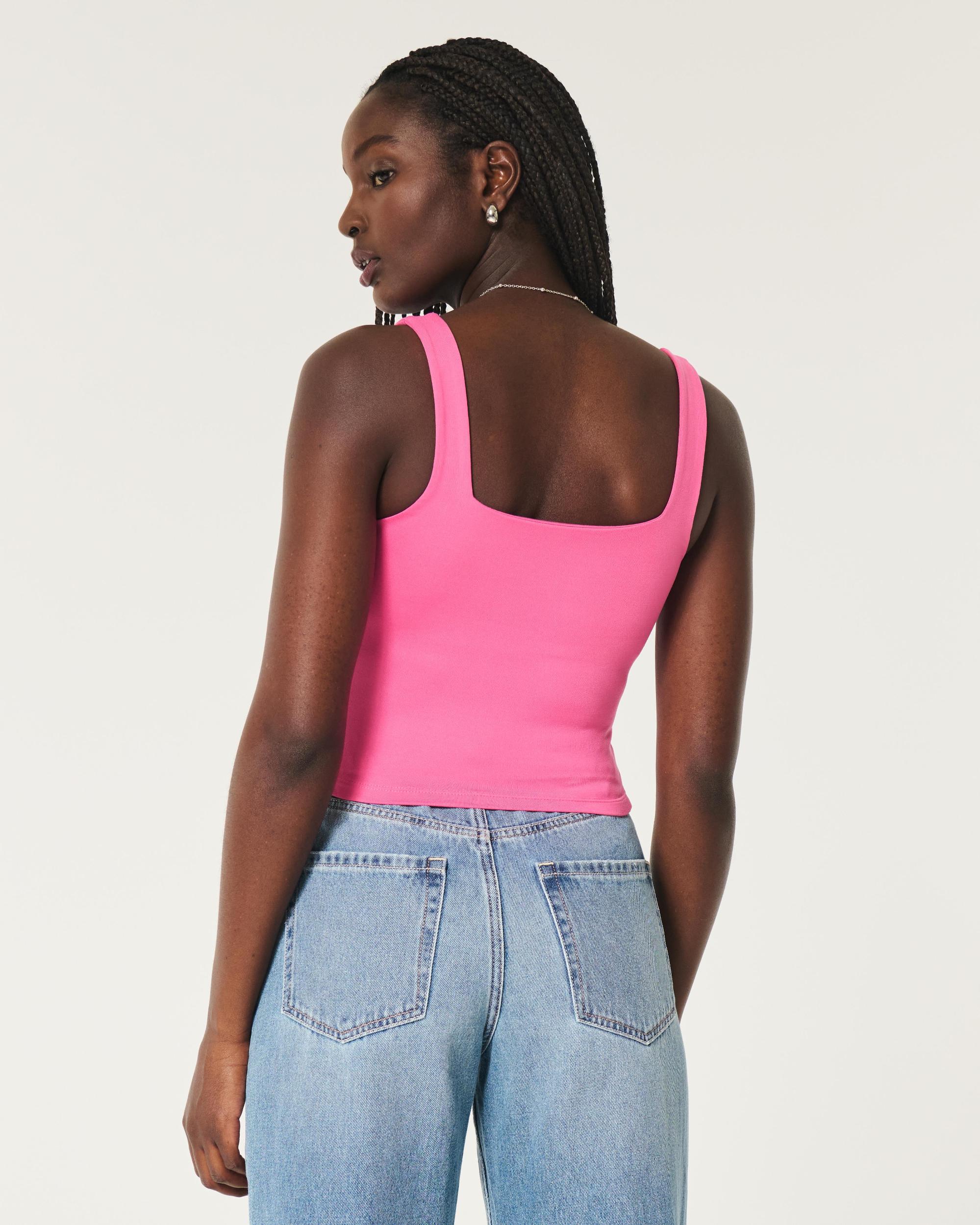 Seamless Fabric Square-Neck Tank Product Image