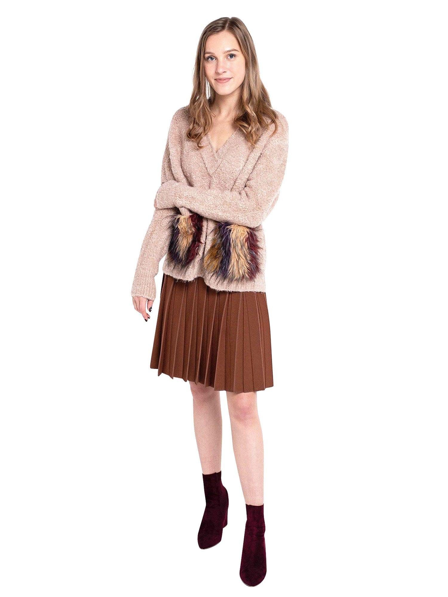 Apparalel Knit Pleat Infinity Skirt Product Image