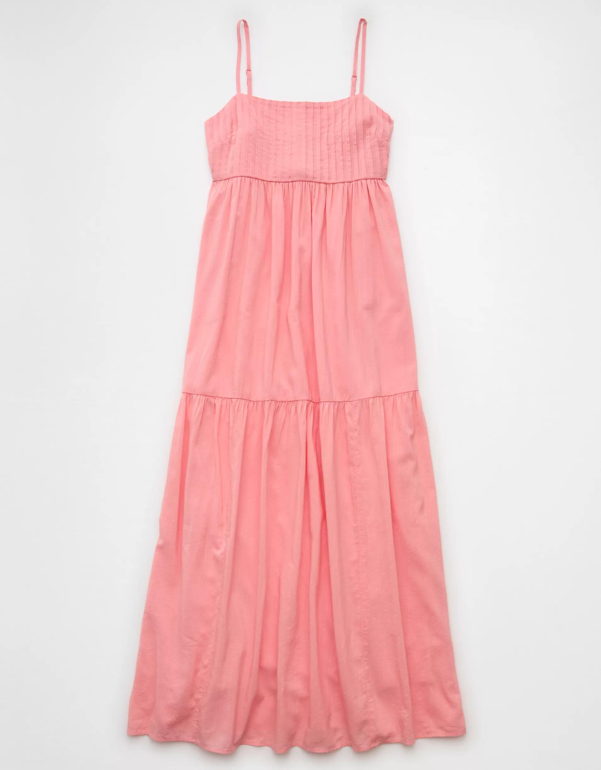 AE Pintuck Babydoll Maxi Dress Product Image