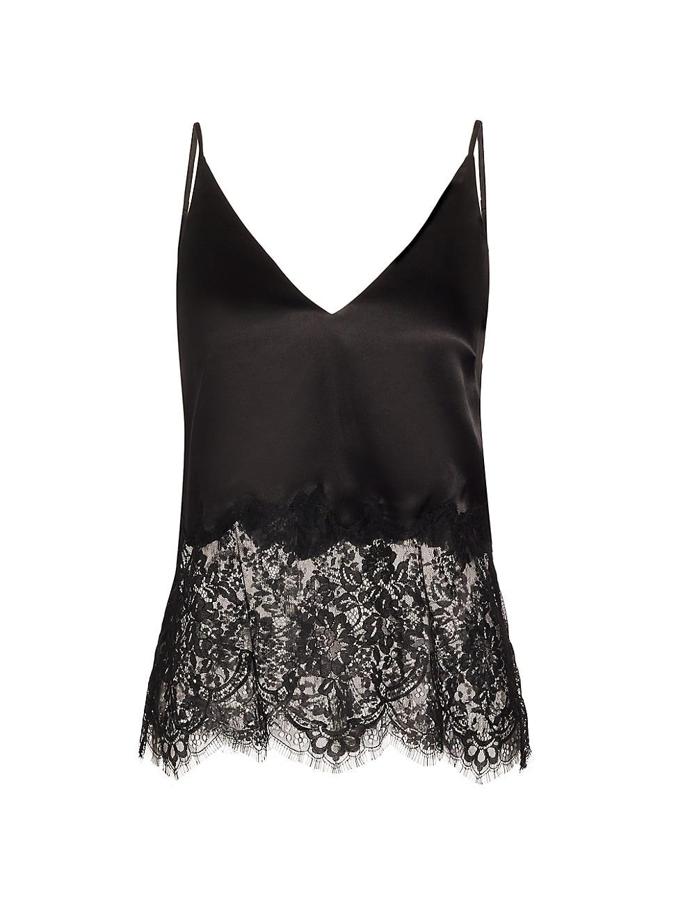 Womens Bryna Lace Silk Cami Product Image