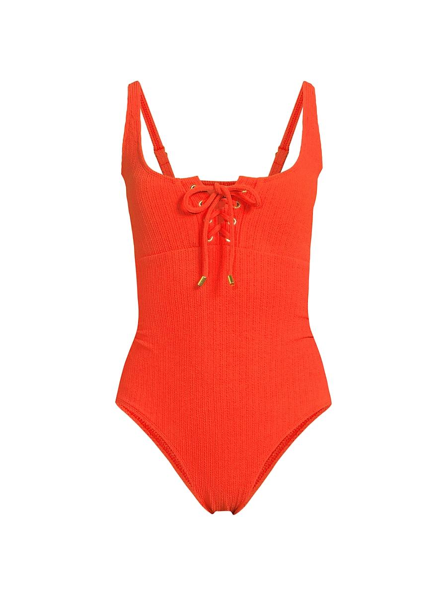 Womens Textured Taylor One-Piece Swimsuit Product Image