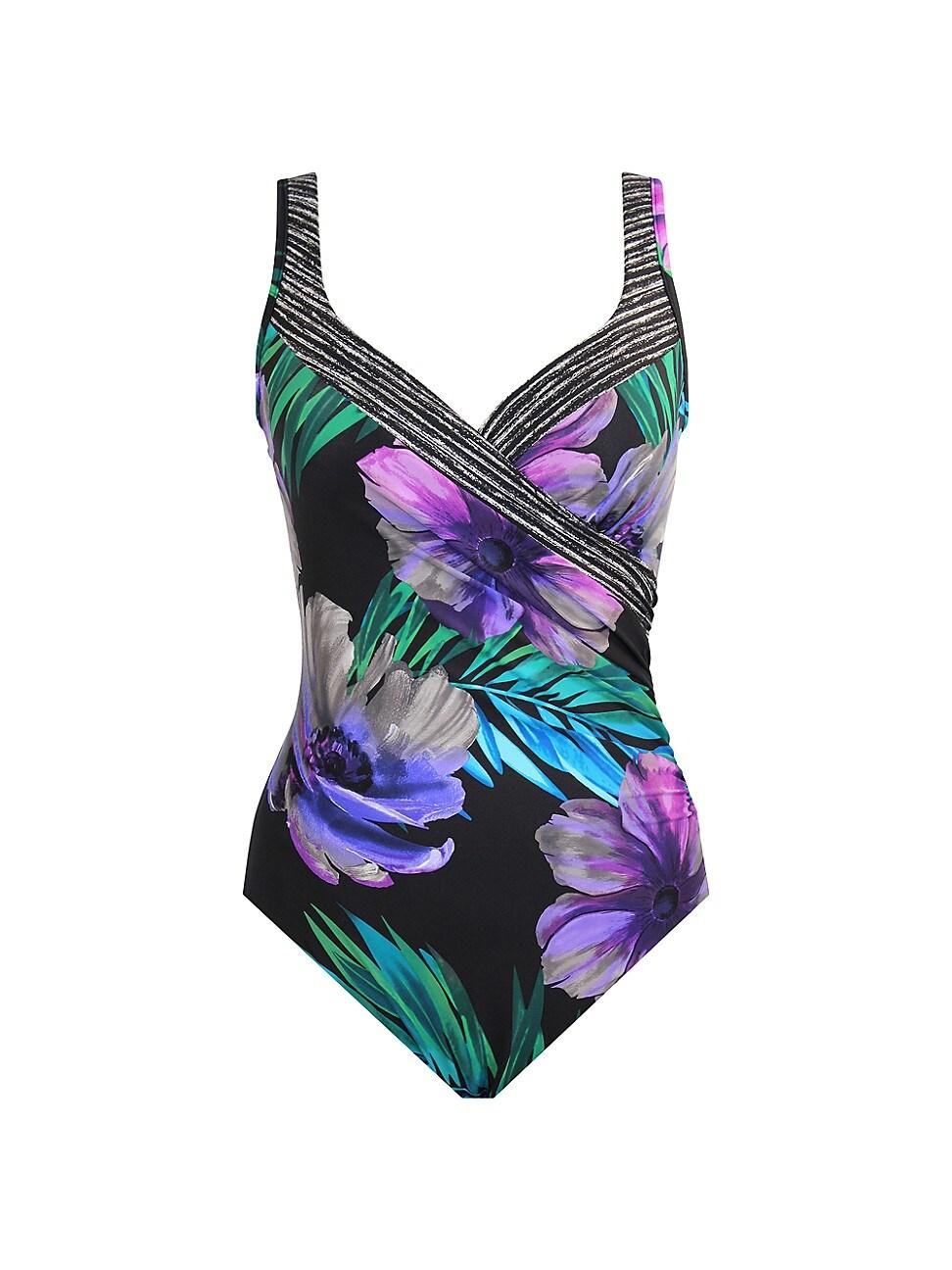 Womens Flora Aura Its A Wrap One-Piece Swimsuit Product Image